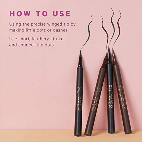 FLOWER Beauty Winged Eyeliner - Long-Lasting, Smudge-Proof Liquid Eyeliner