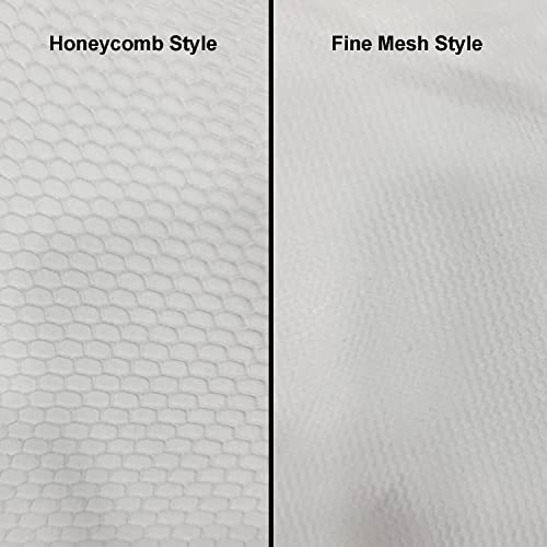 Disposable Honeycomb Nylon Hair Nets - 1,000 Count, Breathable in Black, Blue, Brown, White (18” to 28”)