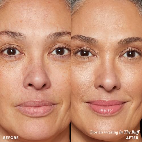 LAURA GELLER NEW YORK Jelly Balm Tinted Lip Balm ? In the Buff ? Hydrating Lip Color with Shine Finish ? Squalane & Vitamin E ? Buildable Sheer to Medium Coverage ? Vegan & Cruelty-Free