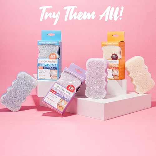 Spongeables Acai Berry Body Wash Sponge - 20+ Washes
