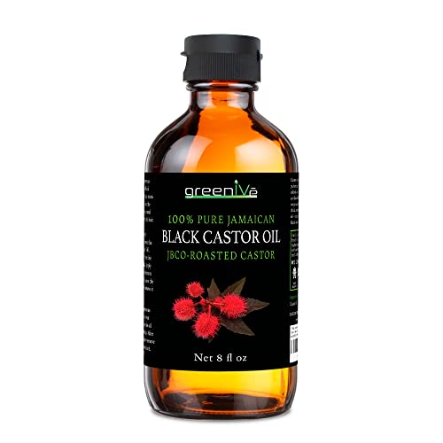 GreenIVe Jamaican Black Castor Oil 1 Fl Oz Pure Hair & Skin Treatment