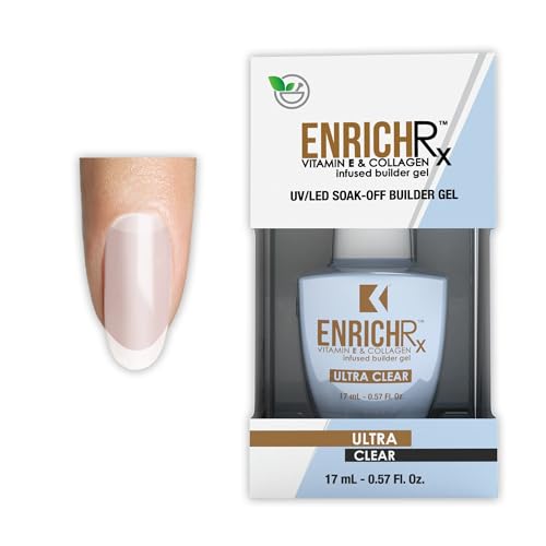 KUPA EnrichRx Builder Gel Ultra Clear 0.57 Fl Oz Vitamin E & Collagen Infused