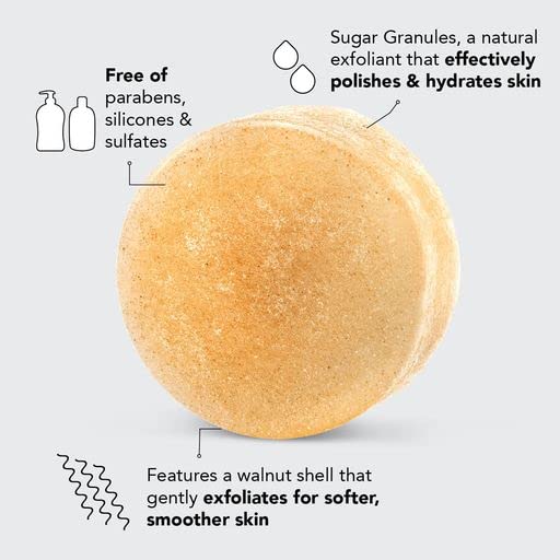 Kitsch Exfoliating Sugar Body Scrub Bar & Eco-Friendly Body Exfoliator