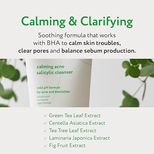 Calming Salicylic Acid Cleanser 100ml | Acne Care Gel Foam