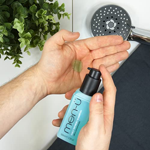 men-ü Daily Refresh Vegan Shampoo with Pump - Ultra-Concentrated 3.3oz