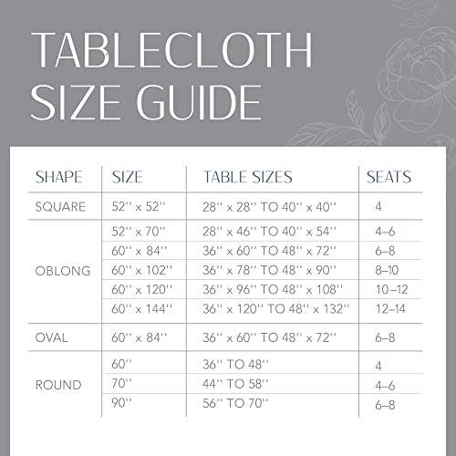 Elrene Camile Floral Damask Vinyl Tablecloth, 60" x 84" Oval, Brick