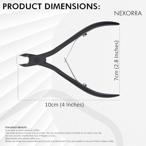 Premium Cuticle Nipper Stainless Steel Clipper for Manicure & Pedicure
