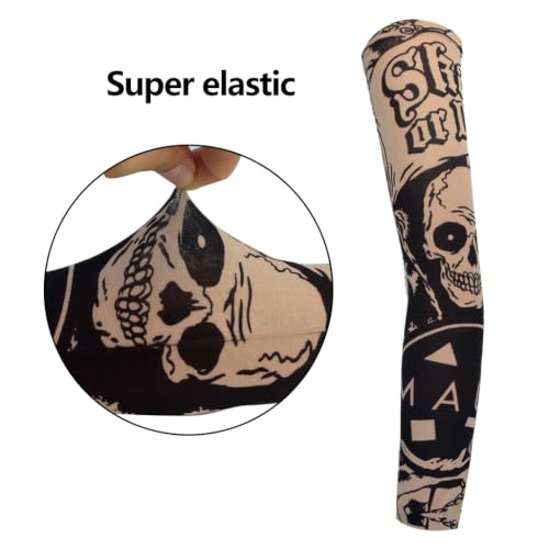 HOVEOX 20PCS Temporary Tattoo Sleeves for Arm Art & Sunscreen Protection