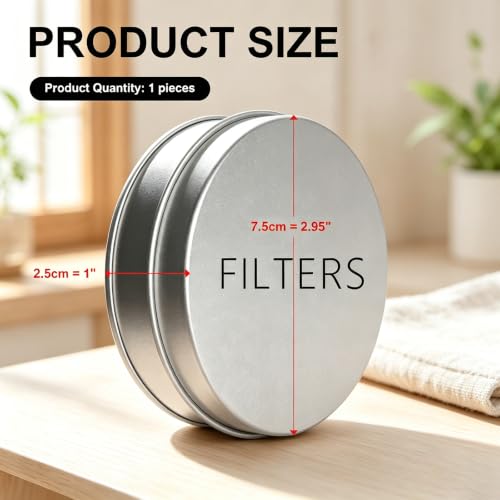 VAMIGO Travel Coffee Filter Holder - Dustproof & Compact Case for Standard Filters