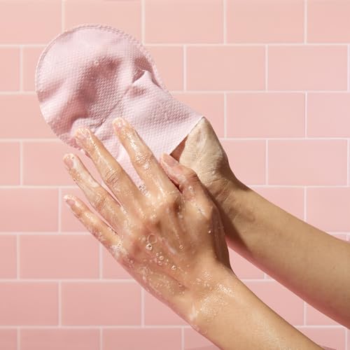TONYMOLY Plum Bum AHA Exfoliating Bubble Mitt – Single-Use Body Scrub