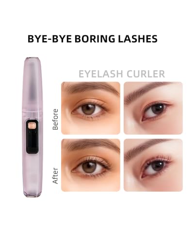 EYECURL Heated Eyelash Curler, USB-C Rechargeable Electric Lash Curler