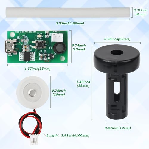 5V USB Ultrasonic Humidifier Module with LED Spray Disc