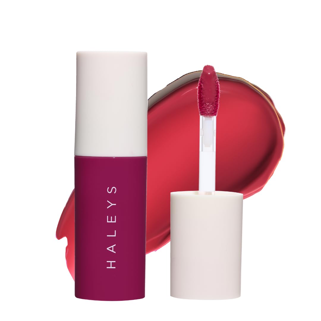Haleys Re-Dew Lip Gloss - Hydrating, Kiss-Proof Formula with Vegan Squalane & Vitamin E | Lightweight Transfer-Proof in Crush