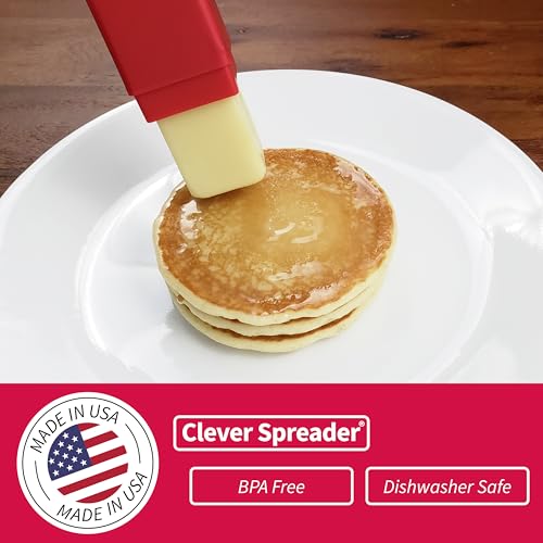 Clever Spreader Butter Spreader & Container - Mess-Free, Made in USA