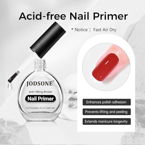 JODSONE Nail Dehydrate & Primer Set - 2x16.5ml for Long-Lasting Gels