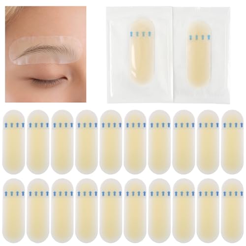 Dynvue 20pcs Tattoo Practice Eyebrow Stickers - Realistic Silicone Skin