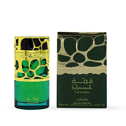Lattafa Qimmah Women Eau de Parfum Spray 3.4oz Sandalwood Spicy Fruity Vanilla Floral