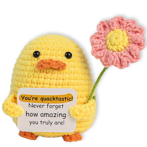 Handmade Crochet Duck - Cute Gift for Any Occasion, 3.7"x3.3"