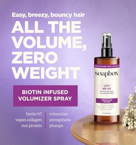 Soapbox Lift Me Up Volumizing Hair Spray - 8oz Biotin Formula