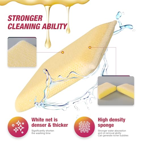 MGLDEM All-Purpose Non-Scratch Kitchen Sponges - 16 Pads