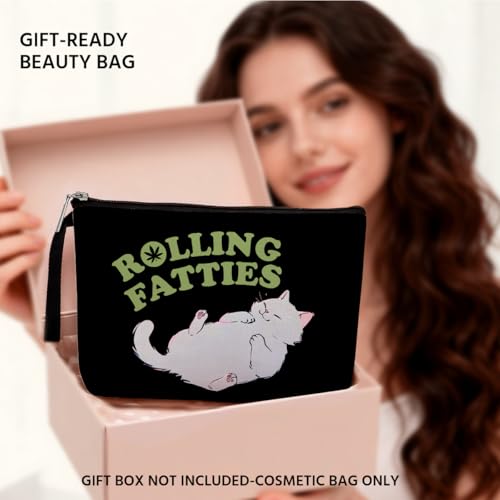 Funny Weed Gift Leaf Makeup Bag Multicolor 471 – Cosmetic Pouch for Women & Nurses