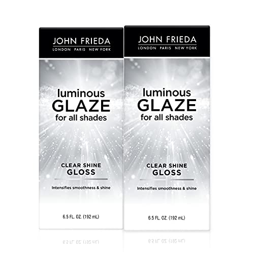 John Frieda Luminous Glaze Clear Shine Hair Gloss Unscented 6.5 fl oz 2 Pack