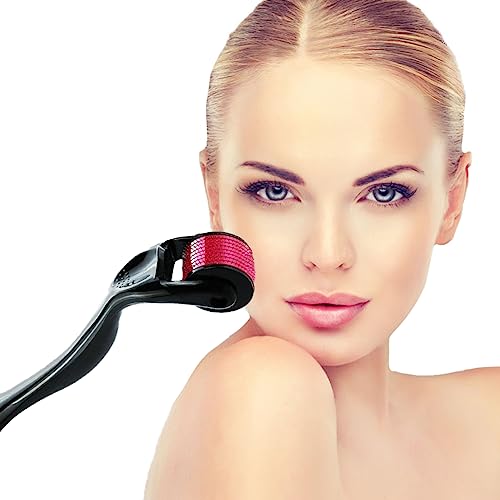 Addabst 0.5 Rose Titanium Derma Roller for Men & Women - Beard & Hair Treatment