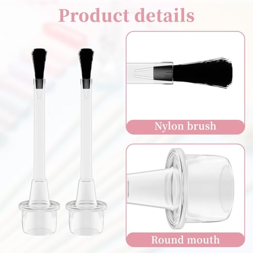 50PCS Disposable Nail Polish Brushes Set with Soft Bristles