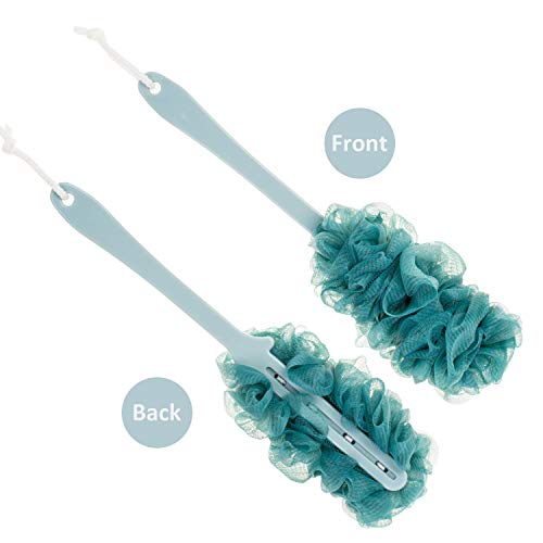Arswin Long Handle Back Scrubber, 2-Pack Soft Nylon Mesh Shower Brush