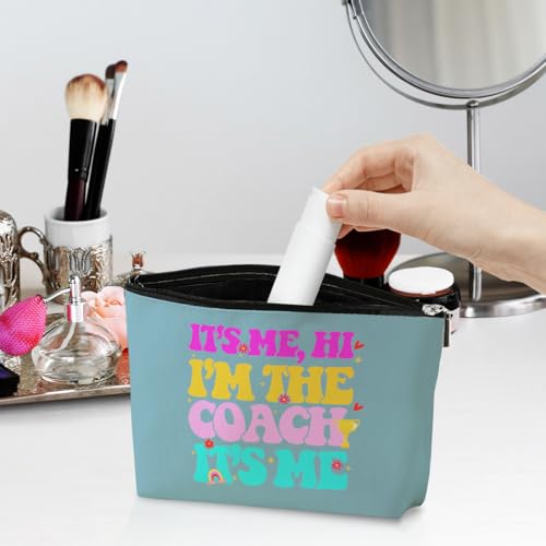 Funny Coach Appreciation Makeup Bag Set - 4 Pack Cotton Travel Pouch