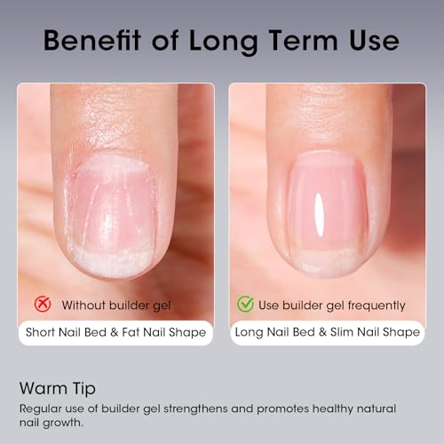GELLEN 5-In-1 Clear Builder Gel 20ml - HEMA-Free Nail Strengthener