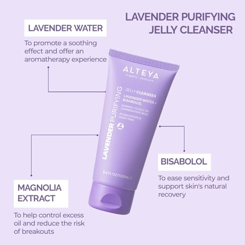 Alteya Organic Lavender Jelly Cleanser with Bisabolol 3.4 fl oz