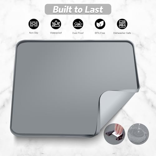 Garolue 16"x16" Silicone Coffee Mat - Waterproof & Heat Resistant