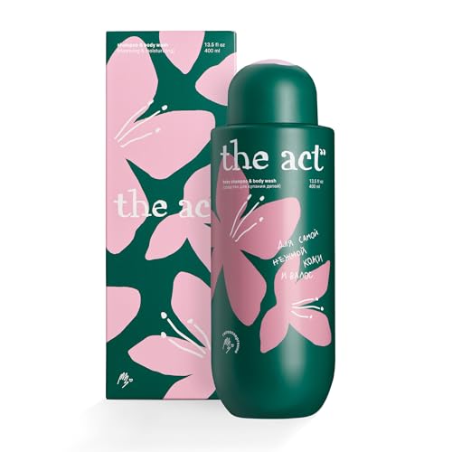 The Act Organic Baby Shampoo & Body Wash with Chamomile, 13.5 Fl Oz - Hypoallergenic, Tear-Free, Ideal for Sensitive Skin