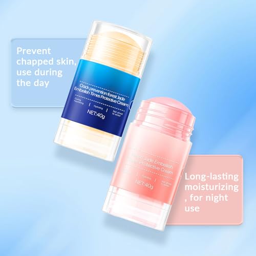 XICOFISS Pink & Blue Foot Crack Prevention Stick Set - Moisturizing & Repair Foot Balm
