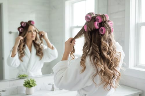 Self-Grip Hair Rollers 6-Pack - 30mm-32mm Volume Curlers
