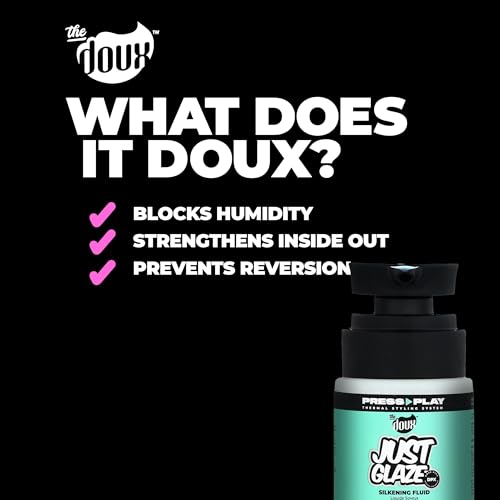 Doux JUST GLAZE Silkening Blowout Primer & Heat Protectant 4oz