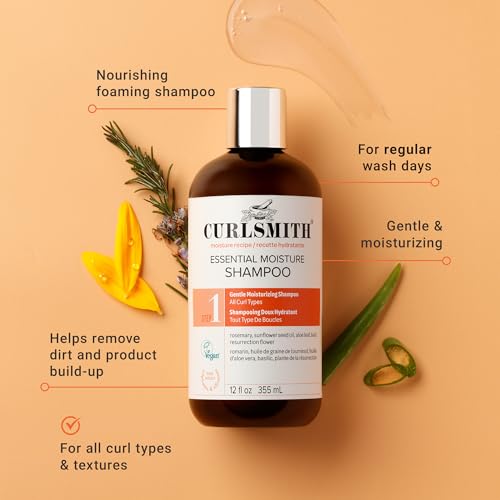 CURLSMITH Essential Moisture Cleanser - Nourishing Shampoo for Curly Hair