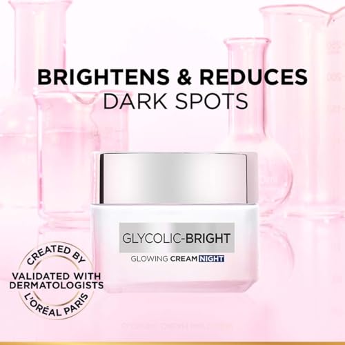 L'Oreal Paris Glycolic Bright Glowing Night Cream - Dark Spot Corrector 15ml