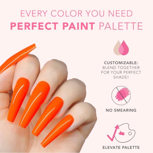 Kiara Sky Gel Art Pod - Hot Lava Neon Orange Professional Nail Paint 5ml