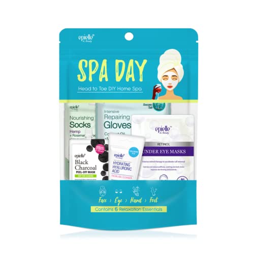 Epielle 6-Piece Spa Day Kit: Hydrating & Detoxifying Korean Skin Care Set