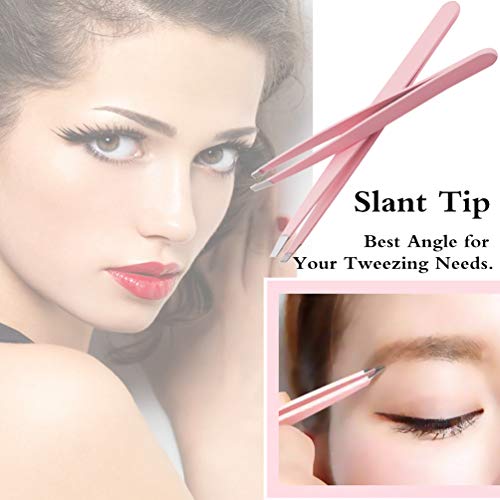 HiMo 12-in-1 Eyebrow Grooming Kit with Curved Scissors & Tweezers