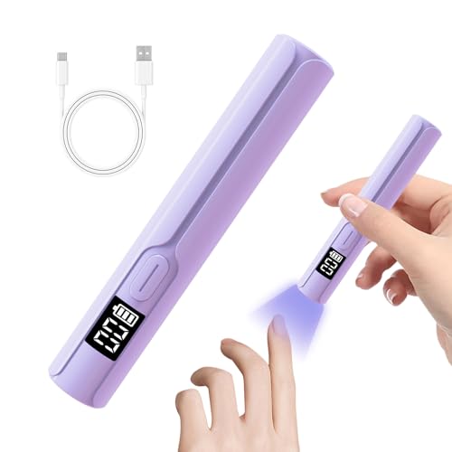 Asimebesty Portable Mini UV LED Nail Lamp - Rechargeable Cordless Nail Dryer