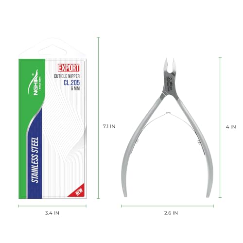Nghia Professional Cuticle Nipper CL-205 6MM Stainless Steel Nail Tool