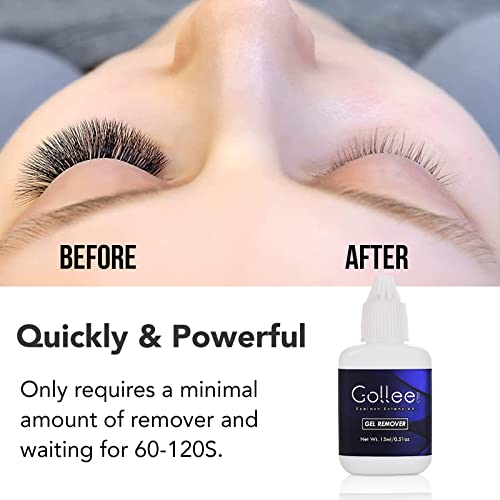 GOLLEEPRO Eyelash Extension Remover - Professional Gel for Lash Extensions 15ML