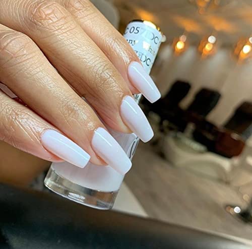 DAISY DND White Bunny Gel Nail Polish & Matching Lacquer Duo Set