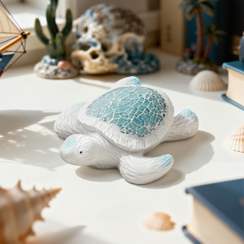 Handcrafted Sea Turtle Figurine - Ocean-Themed Home Decor