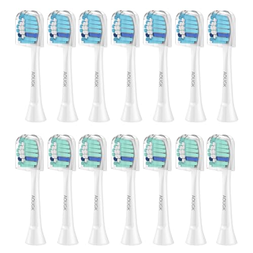 AOUGK Replacement Toothbrush Heads for Philips Sonicare, 14-Pack