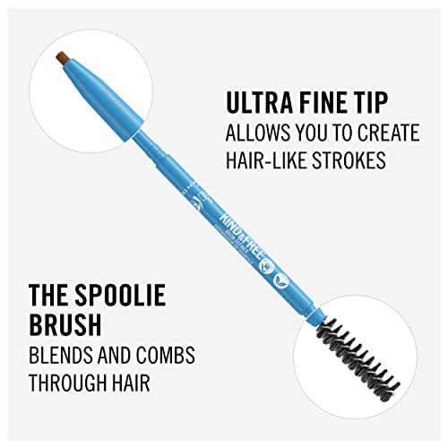 Rimmel Kind & Free Dual-Ended Brow Definer Pencil, 002 Taupe (Pack of 2)