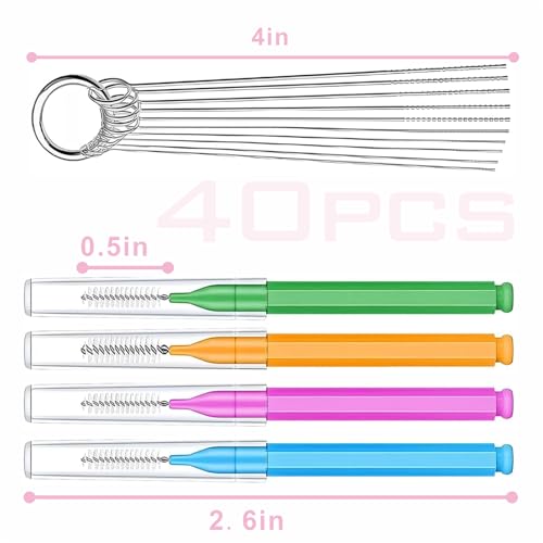 Premium Shower Head Cleaner Set - 40-Piece Tool Kit for Clogged Nozzles